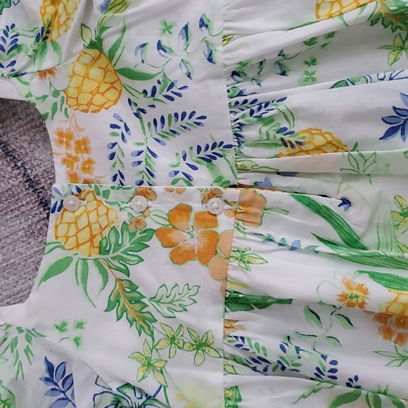 NWT Janie And Jack Girls Perfect Pineapple Tropical Dress Sz5 - Picture 8 of 9